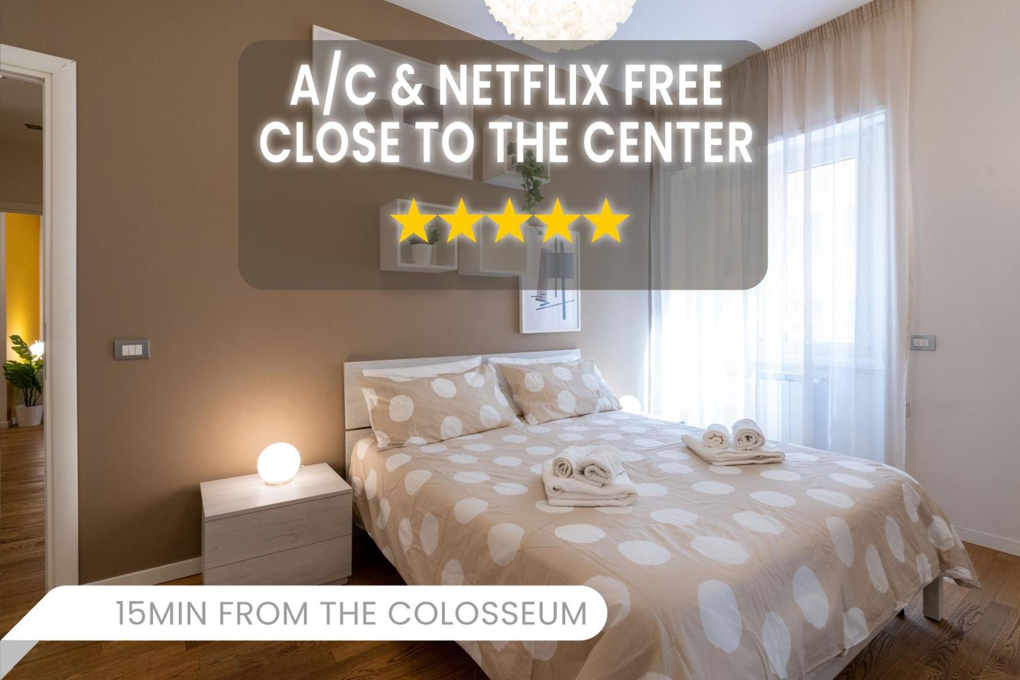 -15Min Dal Colosseo- Aria Condizionata & Netflix Gratis Apartment Рим Екстериор снимка
